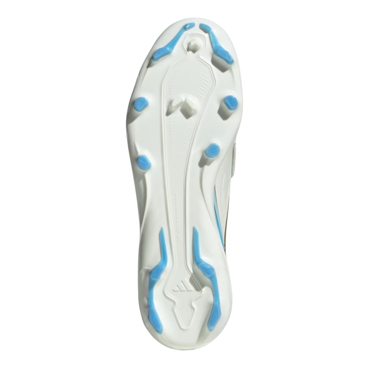 Chuteira Campo Adidas F50 Messi League Infantil - Bege/Azul