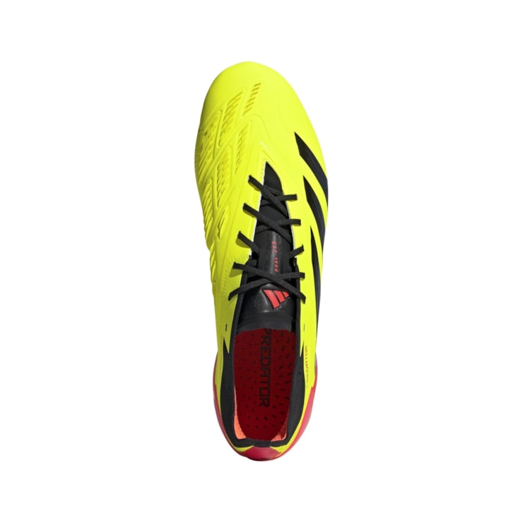 Chuteira Campo Adidas Predator Elite 24 Low Masculina - Amarela/Preta