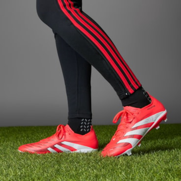 Chuteira Campo Adidas Predator League Firm/Multi-Ground Masculina - Vermelha