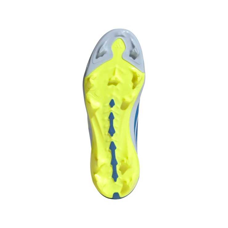 Chuteira Campo Adidas Predator League Infantil - Azul/Amarelo