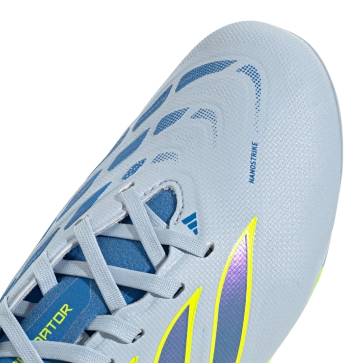 Chuteira Campo Adidas Predator League Infantil - Azul/Amarelo