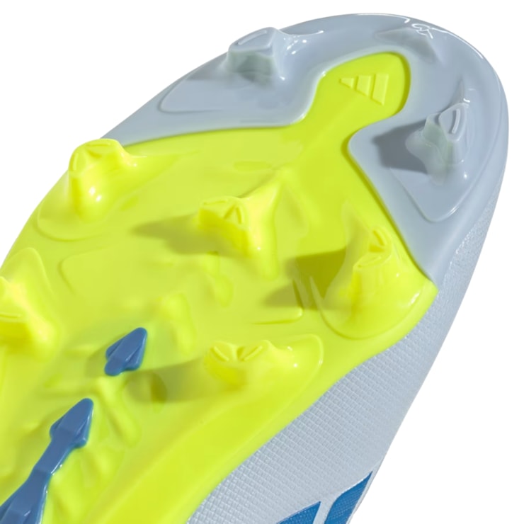 Chuteira Campo Adidas Predator League Infantil - Azul/Amarelo