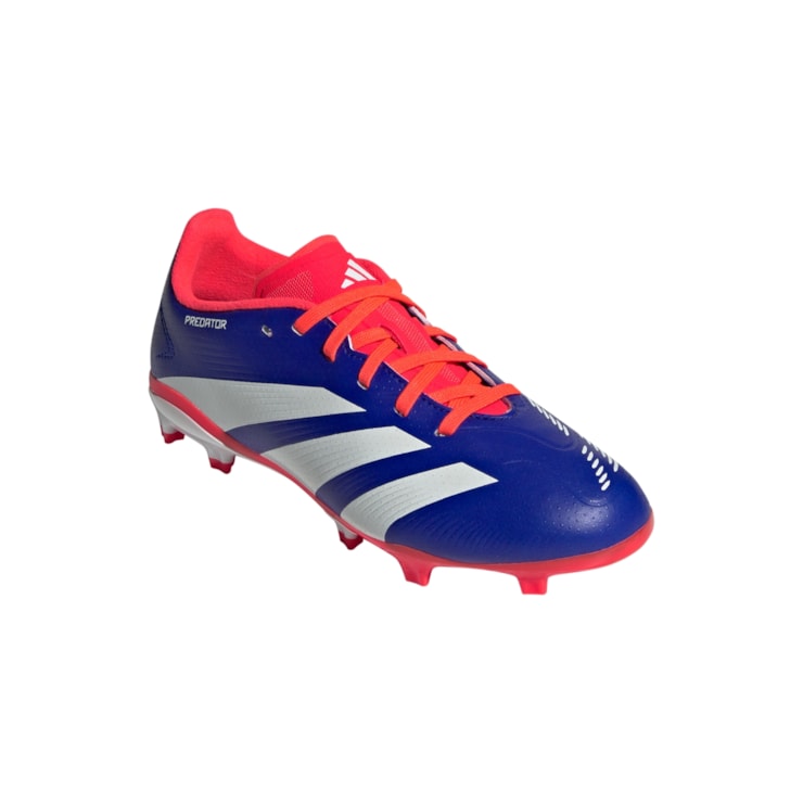 Chuteira Campo Adidas Predator League Infantil - Azul/Vermelha