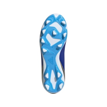 Chuteira Campo Adidas X Crazyfast 23 Messi Club Infantil - Azul/Branca