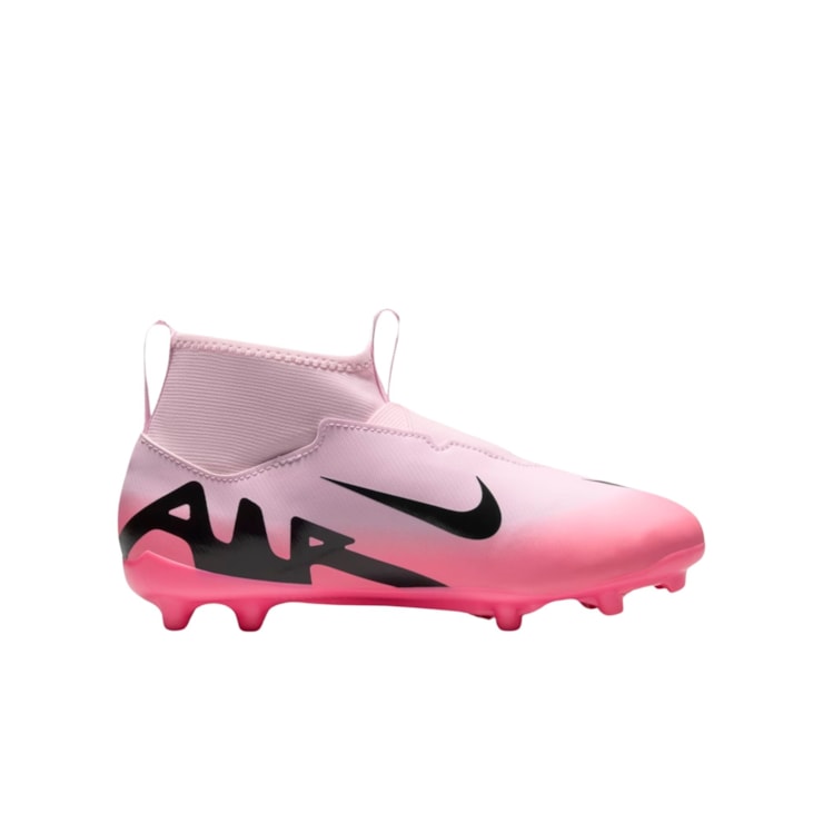 Chuteira Campo Nike Mercurial Zoom Superfly 9 Academy Infantil - Rosa
