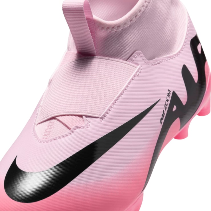 Chuteira Campo Nike Mercurial Zoom Superfly 9 Academy Infantil - Rosa