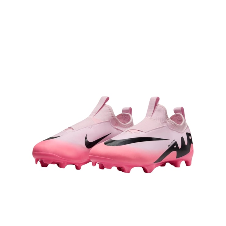 Chuteira Campo Nike Mercurial Zoom Vapor 15 Academy Infantil - Rosa