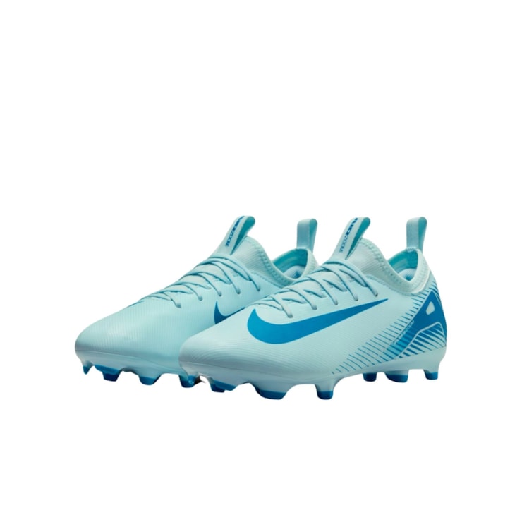 Chuteira Campo Nike Mercurial Zoom Vapor 16 Academy Infantil - Azul