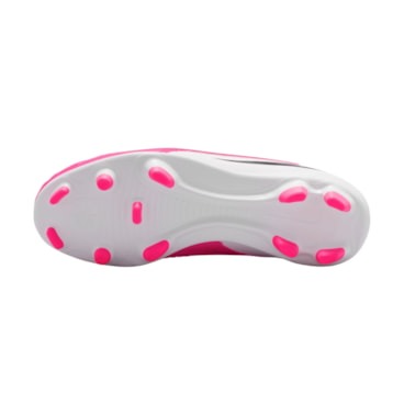 Chuteira Campo Nike Phantom 6 Club Low Infantil - Rosa/Branca