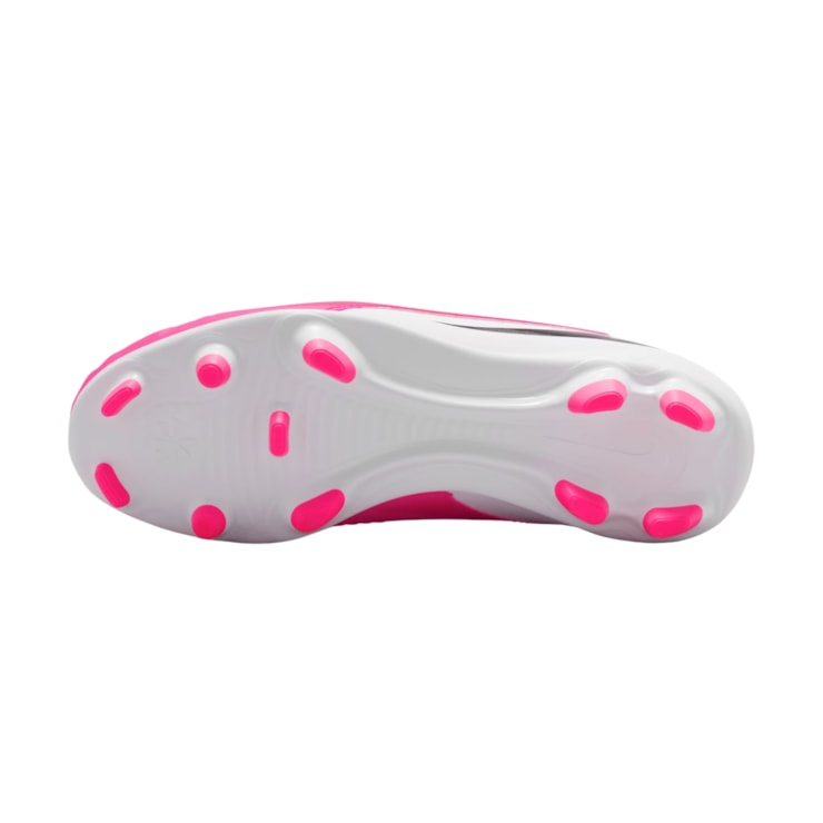 Chuteira Campo Nike Phantom 6 Club Low Infantil - Rosa/Branca