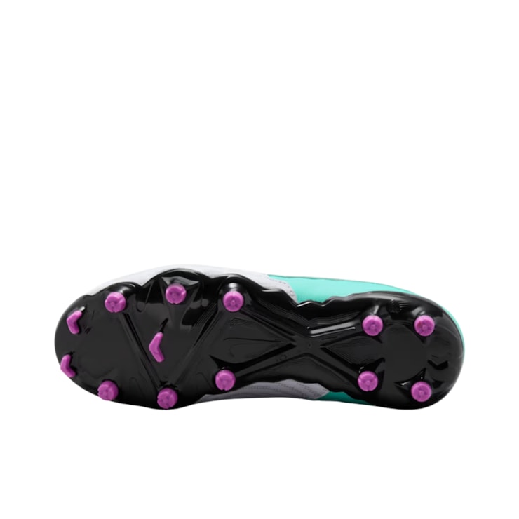 Chuteira Campo Nike Phantom Gx Academy Fg Infantil - Branca/Verde