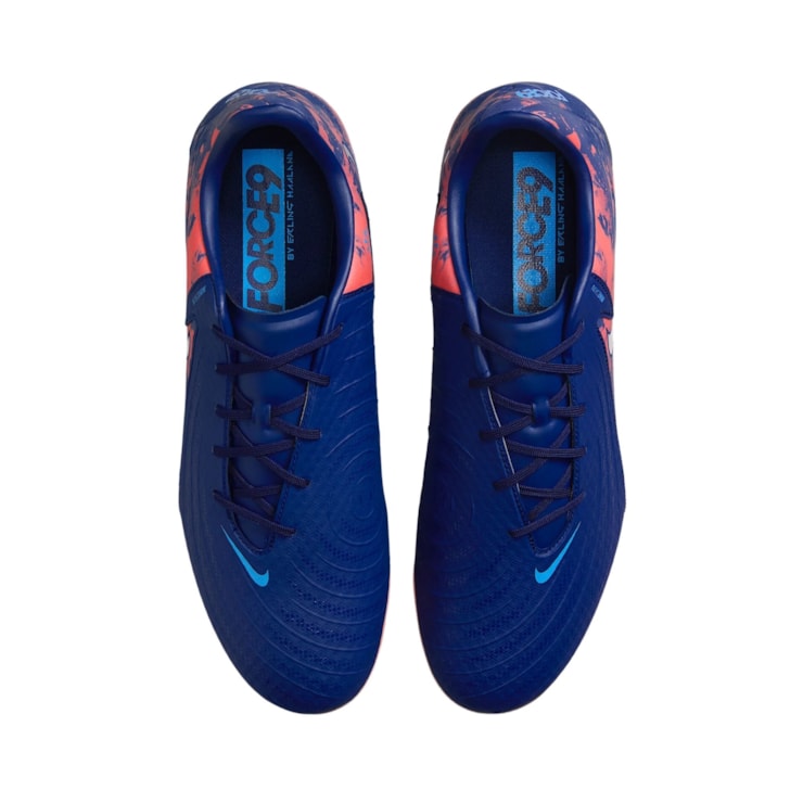 Chuteira Campo Nike Phantom Gx II Academy Erling Haaland Masculina - Azul