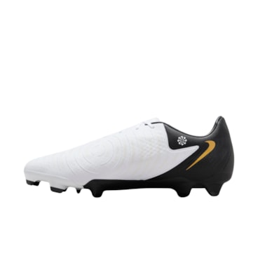 Chuteira Campo Nike Phantom Gx II Academy Masculina - Branca/Preta