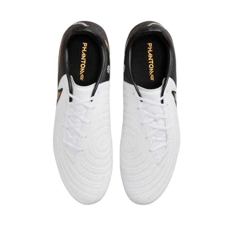 Chuteira Campo Nike Phantom Gx II Academy Masculina - Branca/Preta