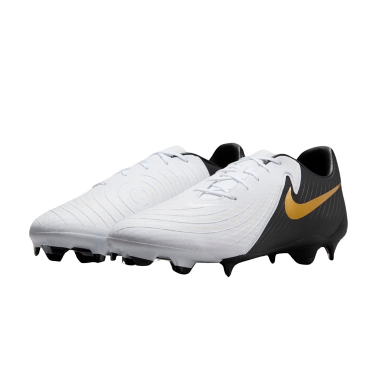 Chuteira Campo Nike Phantom Gx II Academy Masculina - Branca/Preta