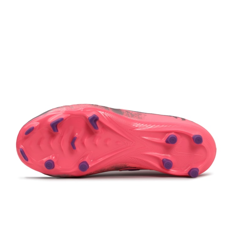 Chuteira Campo Nike Vini Jr Zoom Vapor 16 Academy Infantil - Rosa