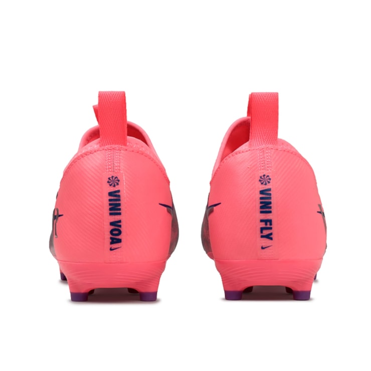 Chuteira Campo Nike Vini Jr Zoom Vapor 16 Academy Infantil - Rosa