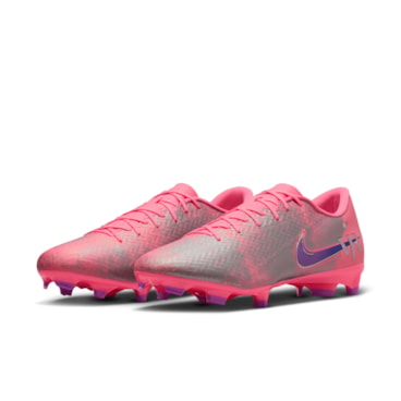Chuteira Campo Nike Vini Jr Zoom Vapor 16 Academy Masculina - Rosa