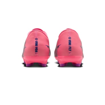 Chuteira Campo Nike Vini Jr Zoom Vapor 16 Academy Masculina - Rosa
