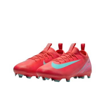 Chuteira Campo Nike Zoom Mercurial Vapor 16 Acaddemy Infantil - Vermelha