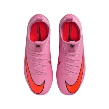 Chuteira Campo Nike Zoom Mercurial Vapor 16 Academy Infantil - Rosa