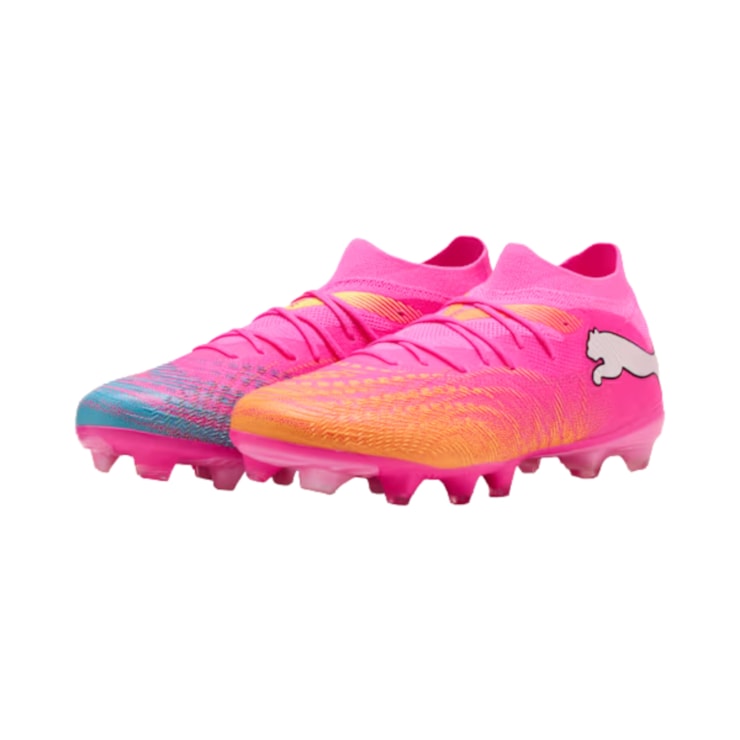 Chuteira Campo Puma Future 9 Match FG/AG Masculina - Rosa