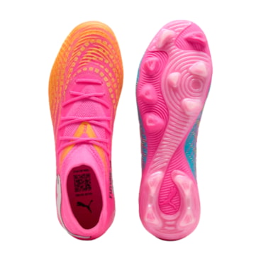 Chuteira Campo Puma Future 9 Match FG/AG Masculina - Rosa