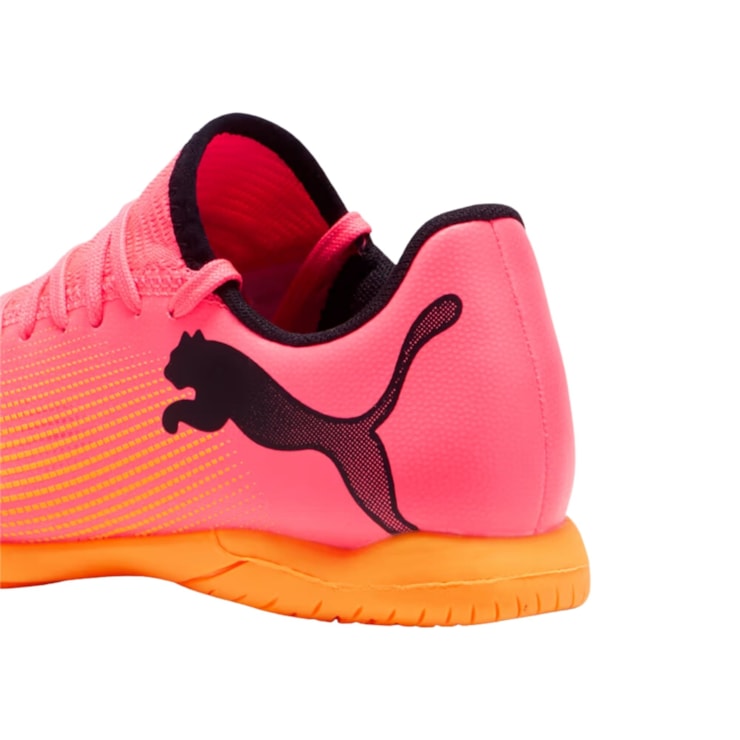 Chuteira De Futsal Future 7 Play Infantil - Laranja
