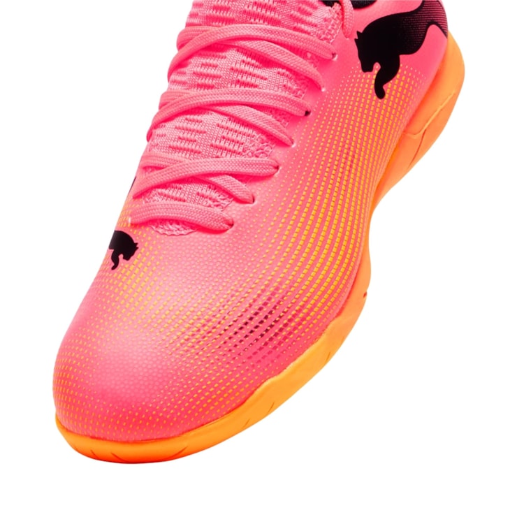 Chuteira De Futsal Future 7 Play Infantil - Laranja