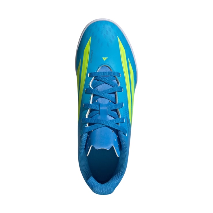Chuteira Futsal Adidas F50 Club Infantil - Azul/Amarela