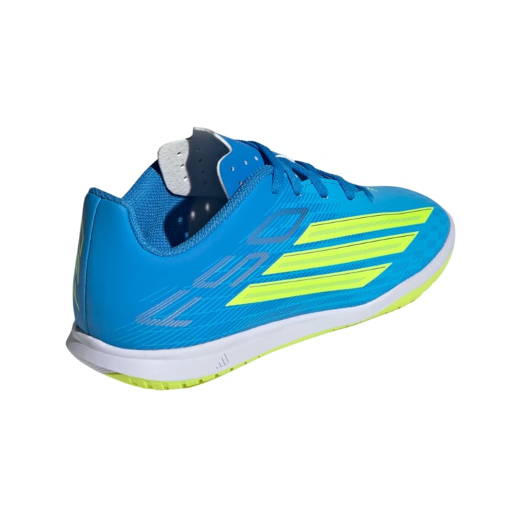 Chuteira Futsal Adidas F50 Club Infantil - Azul/Amarela