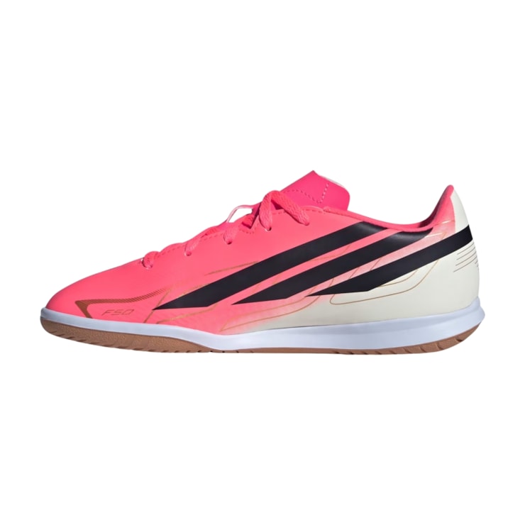 Chuteira Futsal Adidas F50 Hyperfast Club Infantil - Rosa
