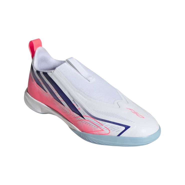 Chuteira Futsal Adidas F50 Hyperfast League LL Infantil - Branca