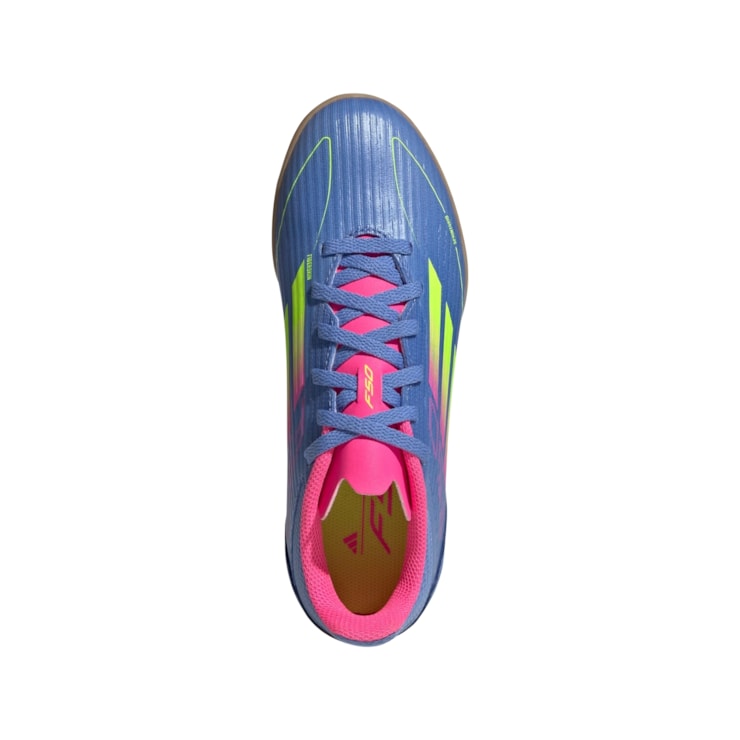 Chuteira Futsal Adidas F50 League Infantil - Azul
