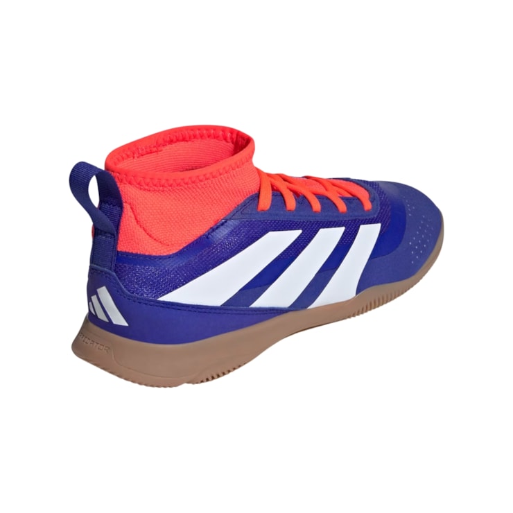 Chuteira Futsal Adidas Predator 24 League Infantil - Azul/Branca