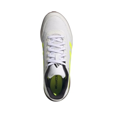 Chuteira Futsal Adidas Predator League Infantil - Branca/Amarela