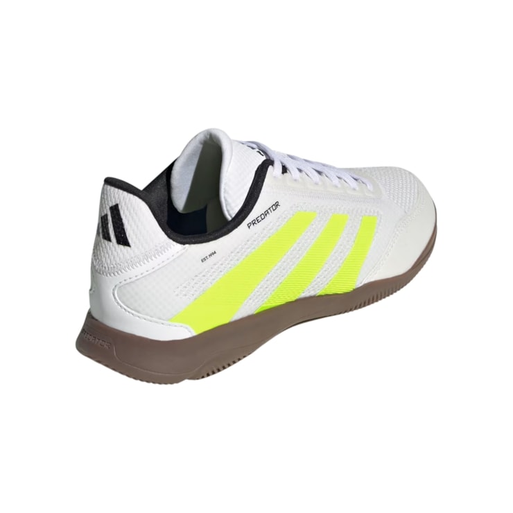 Chuteira Futsal Adidas Predator League Infantil - Branca/Amarela