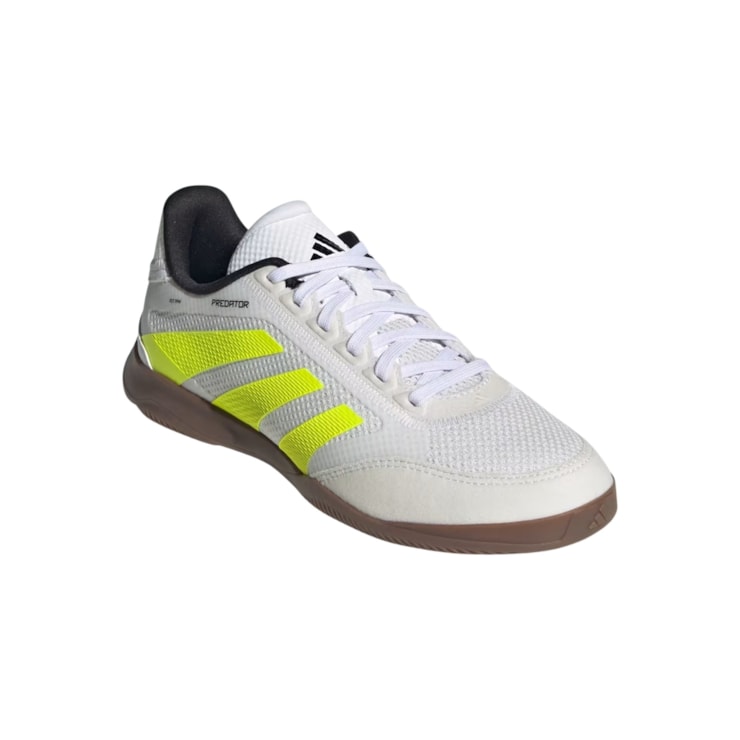 Chuteira Futsal Adidas Predator League Infantil - Branca/Amarela