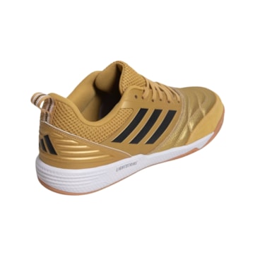 Chuteira Futsal Adidas Quadra F12 Masculina - Dourada