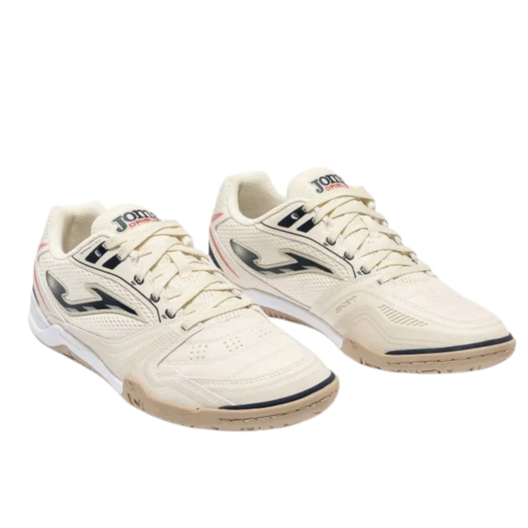 Chuteira Futsal Joma Dribling Masculina - Bege/Preta