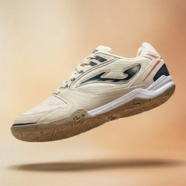 Chuteira Futsal Joma Dribling Masculina - Bege/Preta