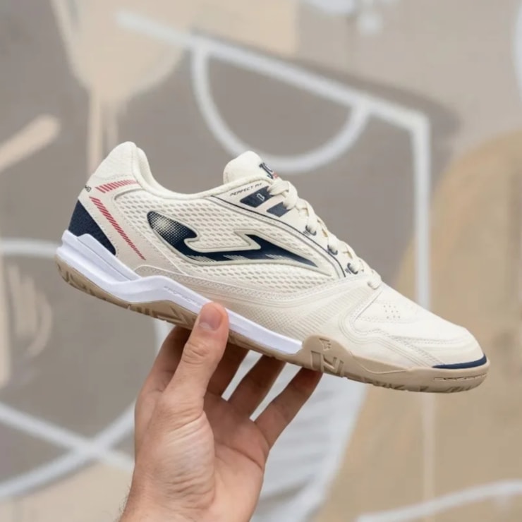 Chuteira Futsal Joma Dribling Masculina - Bege/Preta