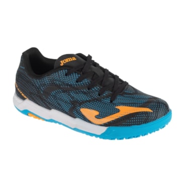 Chuteira Futsal Joma Evolution Infantil - Preta/Laranja