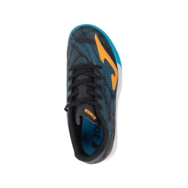 Chuteira Futsal Joma Evolution Infantil - Preta/Laranja