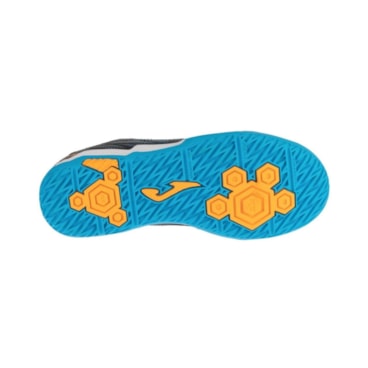 Chuteira Futsal Joma Evolution Infantil - Preta/Laranja
