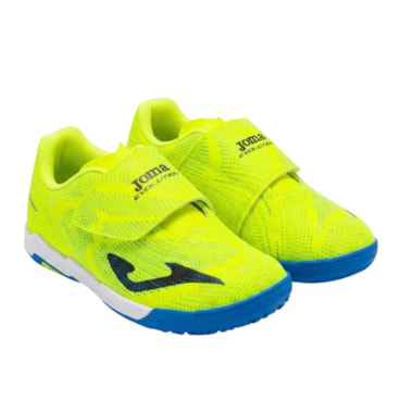 Chuteira Futsal Joma Evolution Velcro Infantil - Amarela