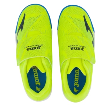 Chuteira Futsal Joma Evolution Velcro Infantil - Amarela