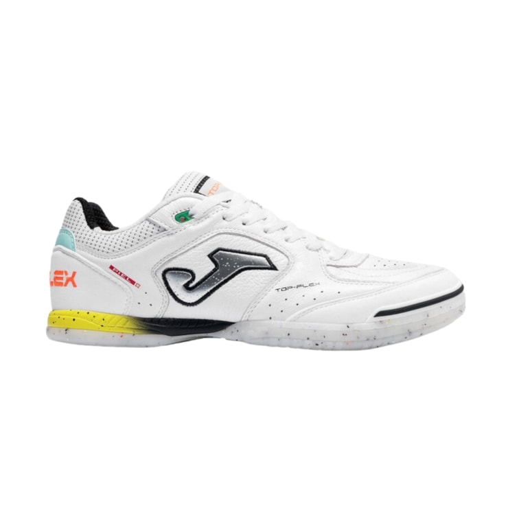 Chuteira Futsal Joma Top Flex 26 Masculina - Branca/Preta