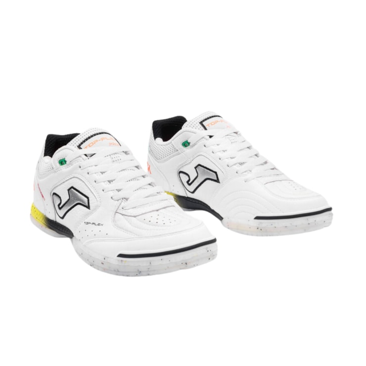 Chuteira Futsal Joma Top Flex 26 Masculina - Branca/Preta