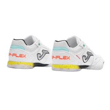 Chuteira Futsal Joma Top Flex 26 Masculina - Branca/Preta